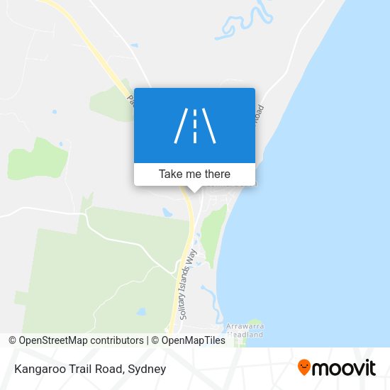 Kangaroo Trail Road map