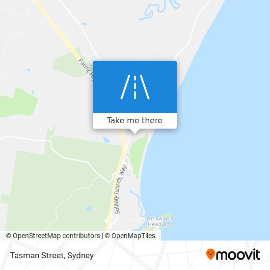 Tasman Street map