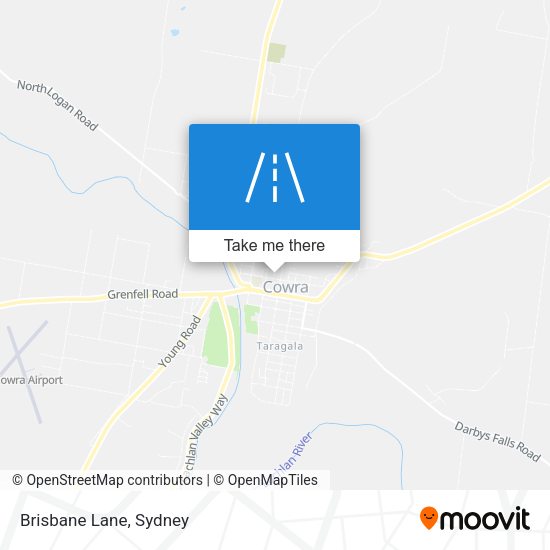 Brisbane Lane map
