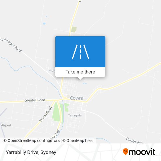 Mapa Yarrabilly Drive