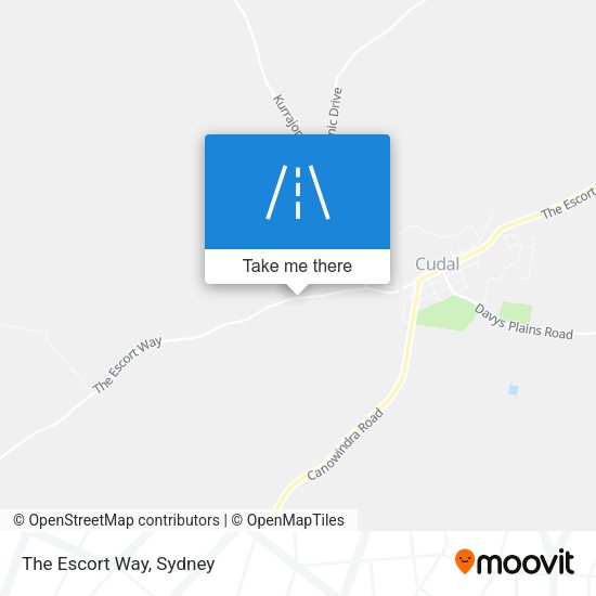The Escort Way map