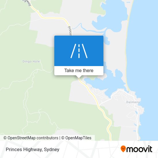 Princes Highway map