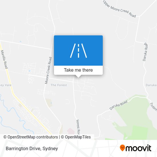 Barrington Drive map
