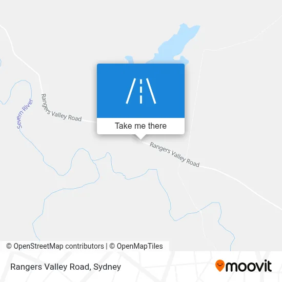 Mapa Rangers Valley Road