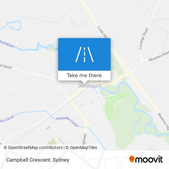 Mapa Campbell Crescent