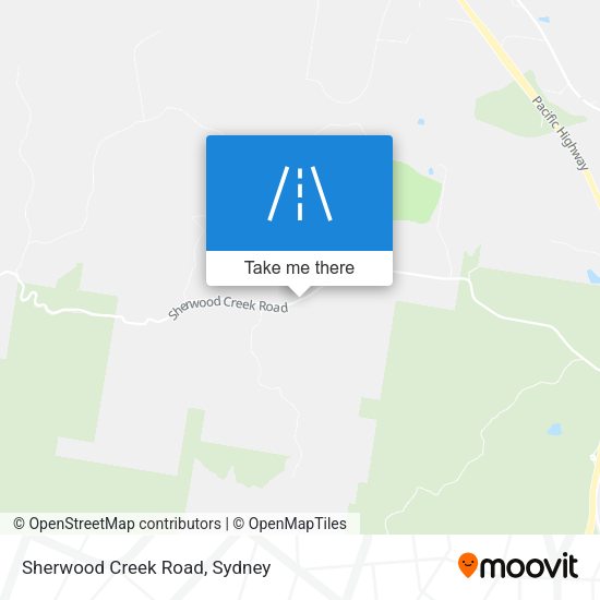Sherwood Creek Road map