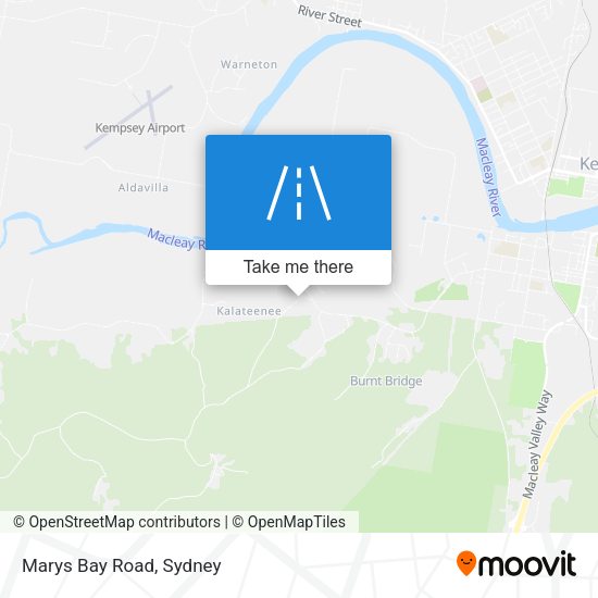 Marys Bay Road map