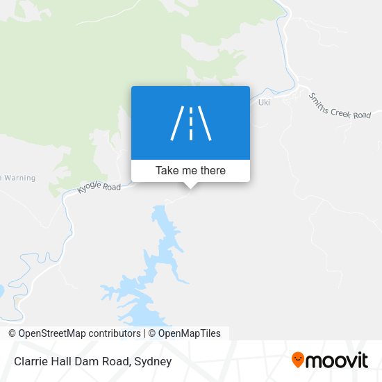 Clarrie Hall Dam Road map