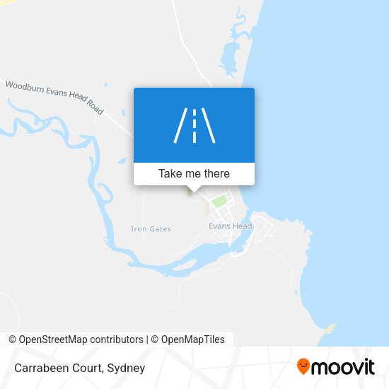 Carrabeen Court map