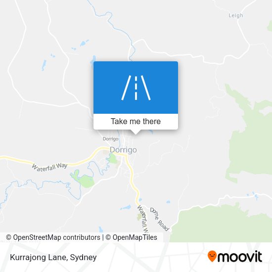 Kurrajong Lane map