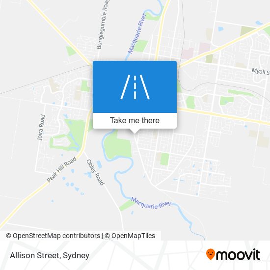 Mapa Allison Street