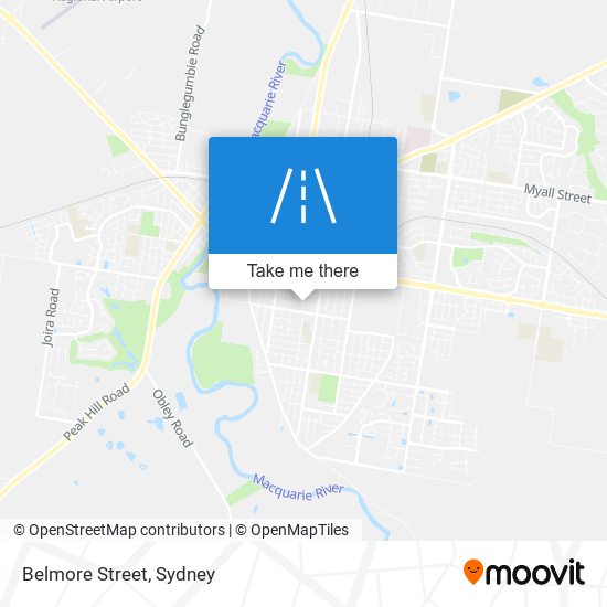 Belmore Street map