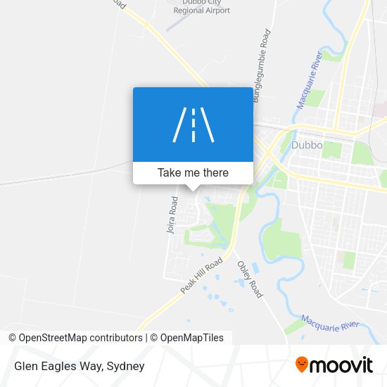 Glen Eagles Way map