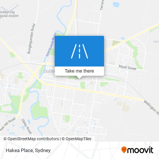 Mapa Hakea Place