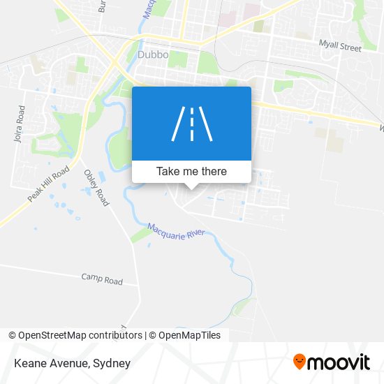 Mapa Keane Avenue