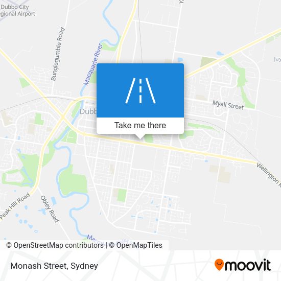 Monash Street map