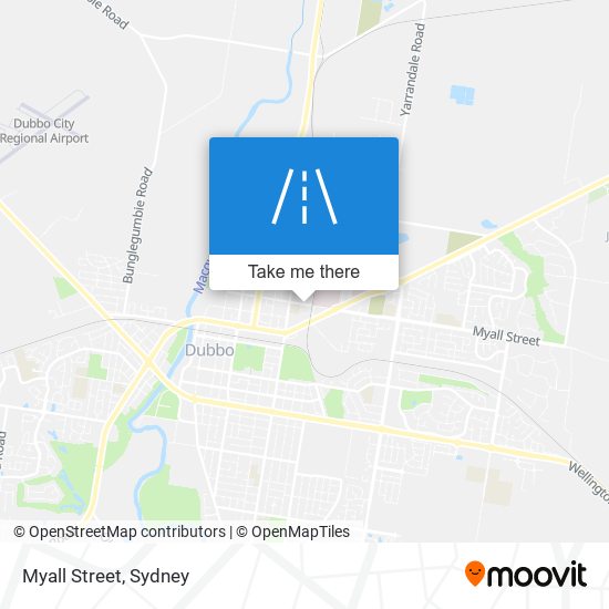 Mapa Myall Street