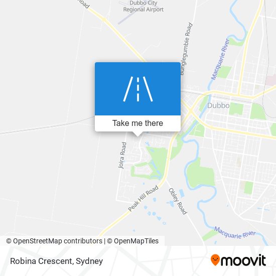 Robina Crescent map