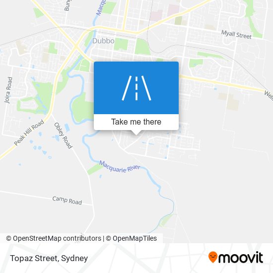 Topaz Street map