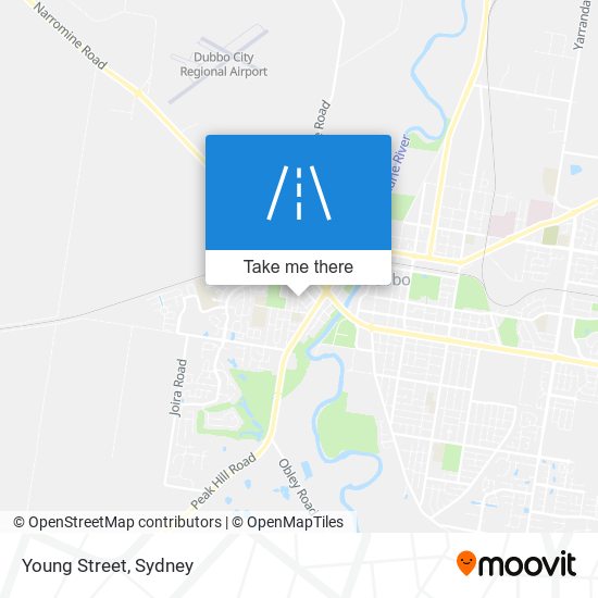 Mapa Young Street