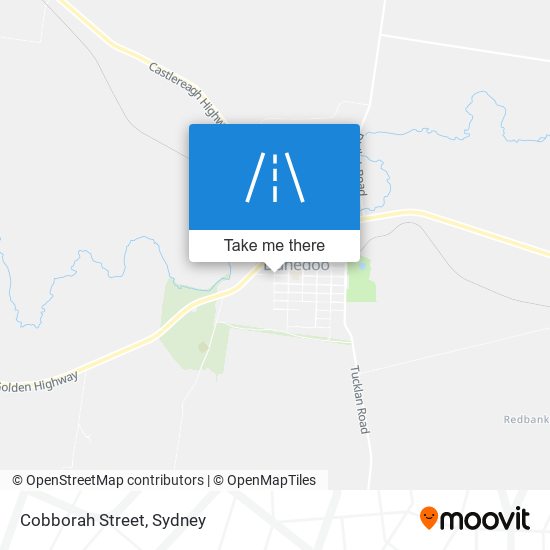 Mapa Cobborah Street
