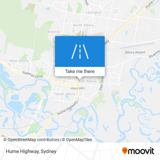 Hume Highway map