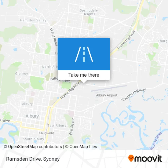 Mapa Ramsden Drive