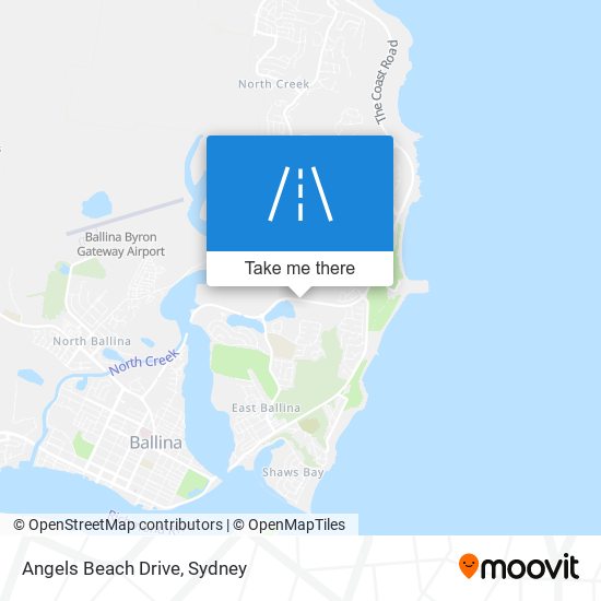 Angels Beach Drive map