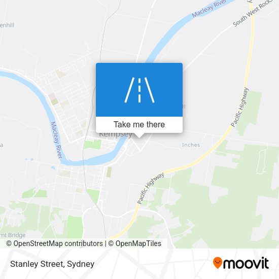 Stanley Street map