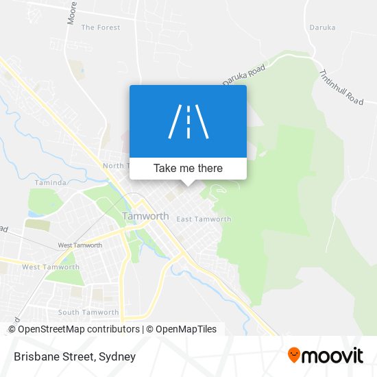 Mapa Brisbane Street
