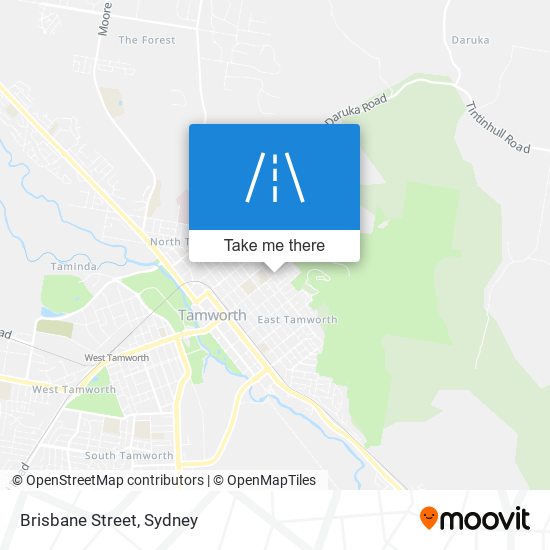 Brisbane Street map