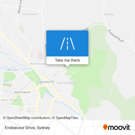 Endeavour Drive map