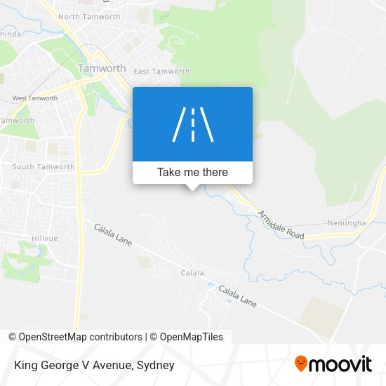 King George V Avenue map