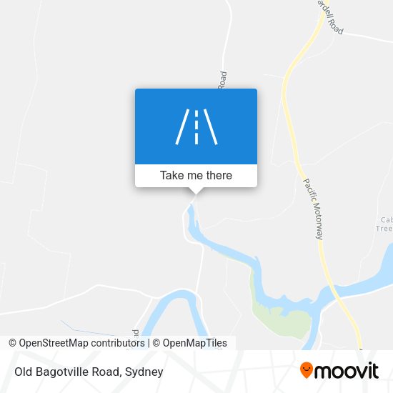 Old Bagotville Road map