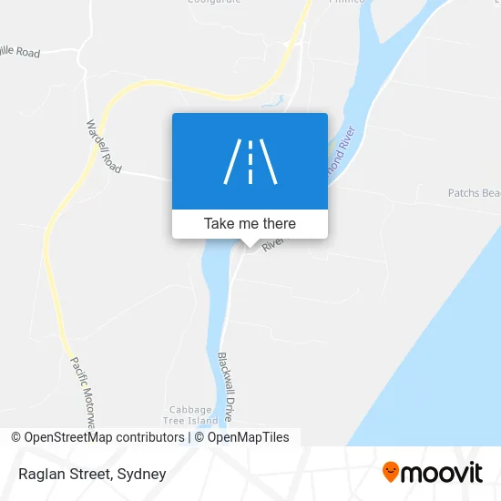 Mapa Raglan Street