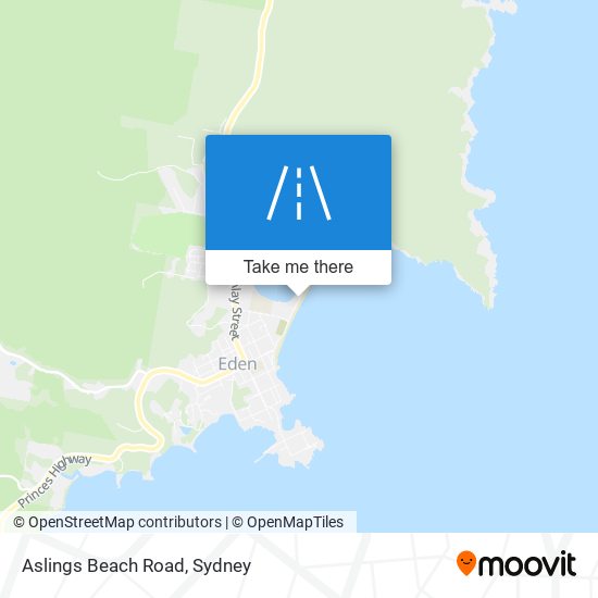 Mapa Aslings Beach Road