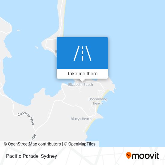 Pacific Parade map