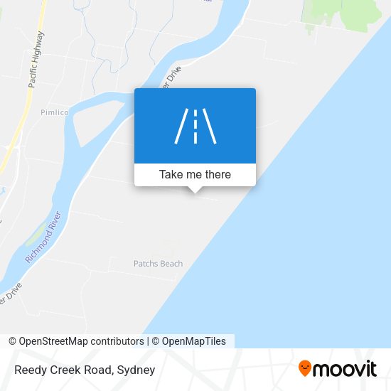 Reedy Creek Road map