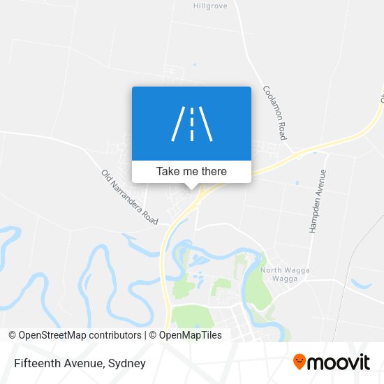Fifteenth Avenue map