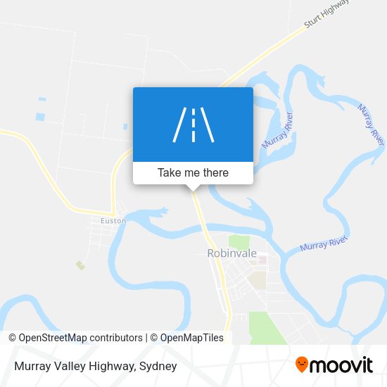 Murray Valley Highway map