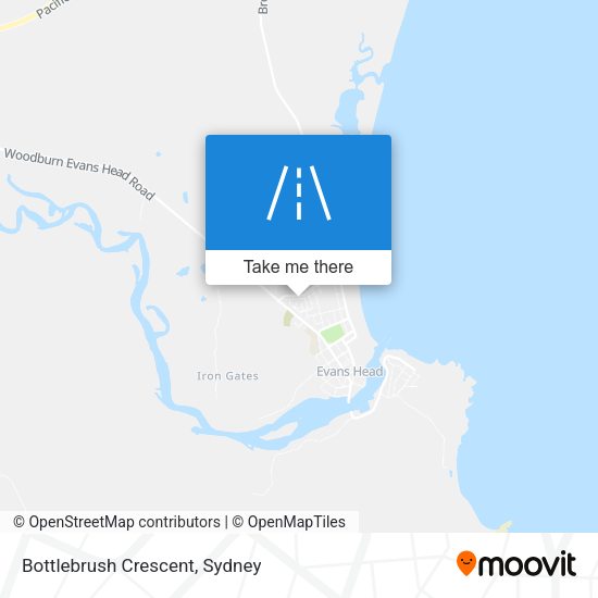Bottlebrush Crescent map