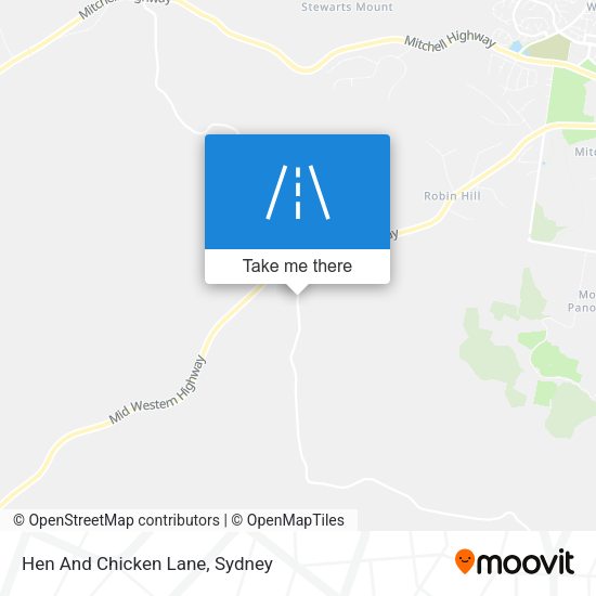 Hen And Chicken Lane map