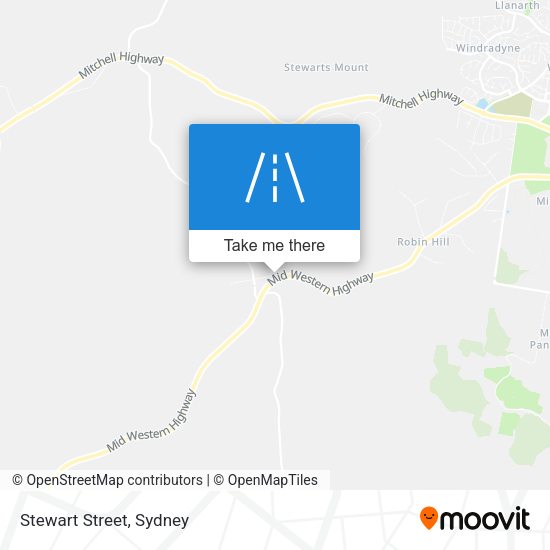 Stewart Street map