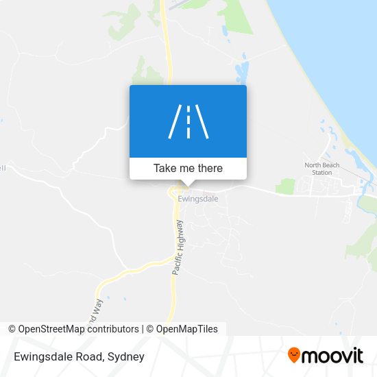 Ewingsdale Road map