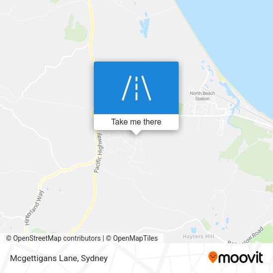 Mcgettigans Lane map