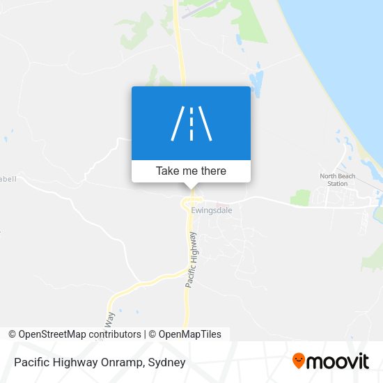 Pacific Highway Onramp map