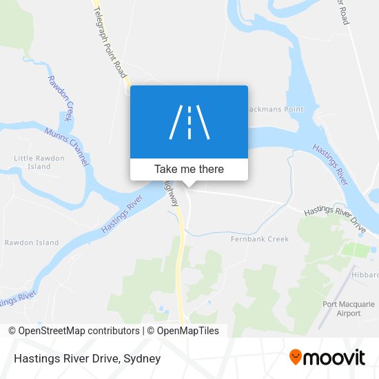 Hastings River Drive map