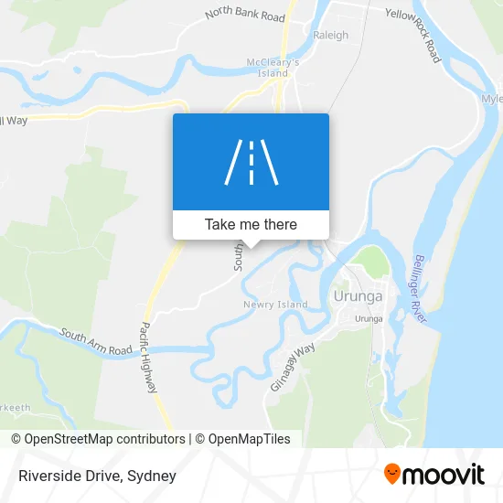 Mapa Riverside Drive