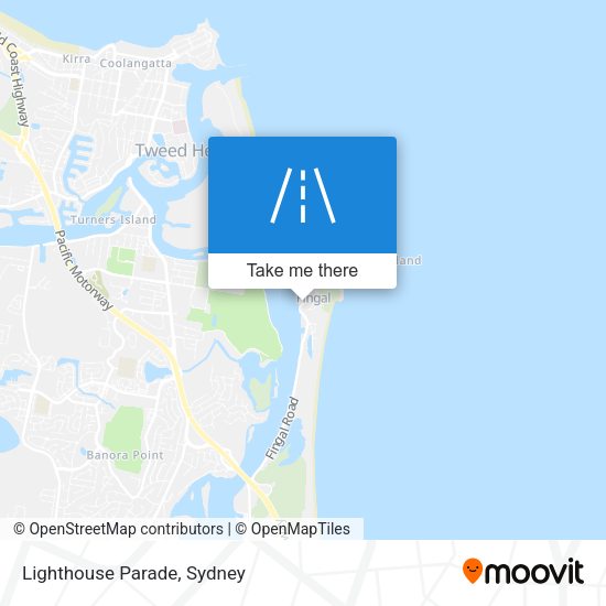 Lighthouse Parade map