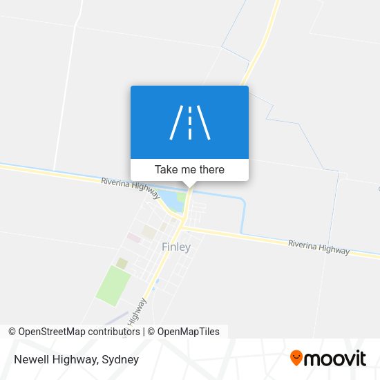 Newell Highway map